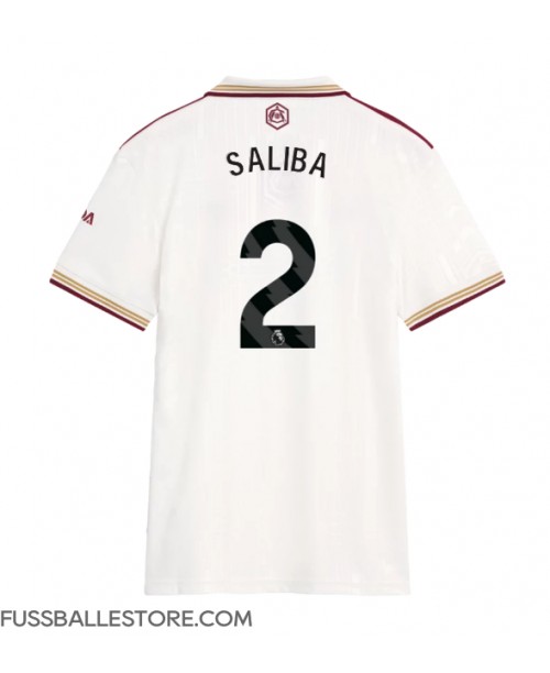 Günstige Arsenal William Saliba #2 3rd trikot Damen 2025-26 Kurzarm Günstige Arsenal William Saliba #2 3rd trikot Damen 2025-26 Kurzarm